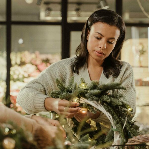 Atelier création de couronnes florales